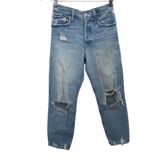 Denim - Mother Size 25 Denim Jeans The Tomcat in The Confession High Rise Light wash Dis